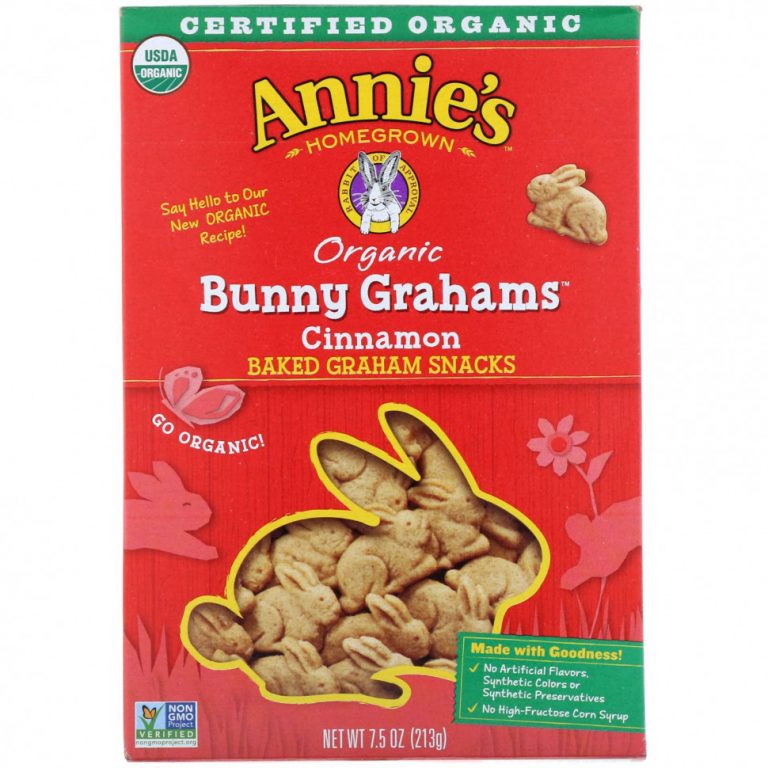 Annie’s Homegrown, Organic Bunny Grahams, корица, 213 г (7,5 унции)