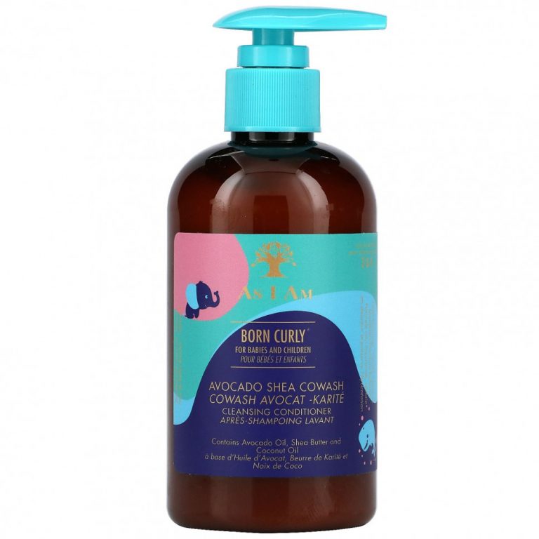 As I Am, Born Curly For Babies and Children, Avocado Shea Cowash, 8 fl oz (240 ml)