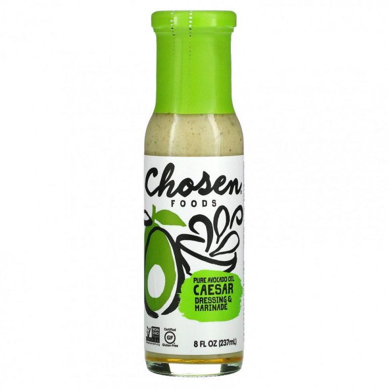 Chosen Foods, Чистое масло авокадо, заправка и маринад, цезарь, 237 мл (8 жидк. Унций)