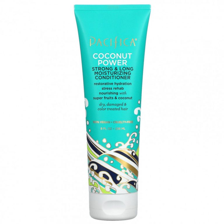 Pacifica, Coconut Power Strong & Long Moisturizing Conditioner, 8 fl oz (236 ml)