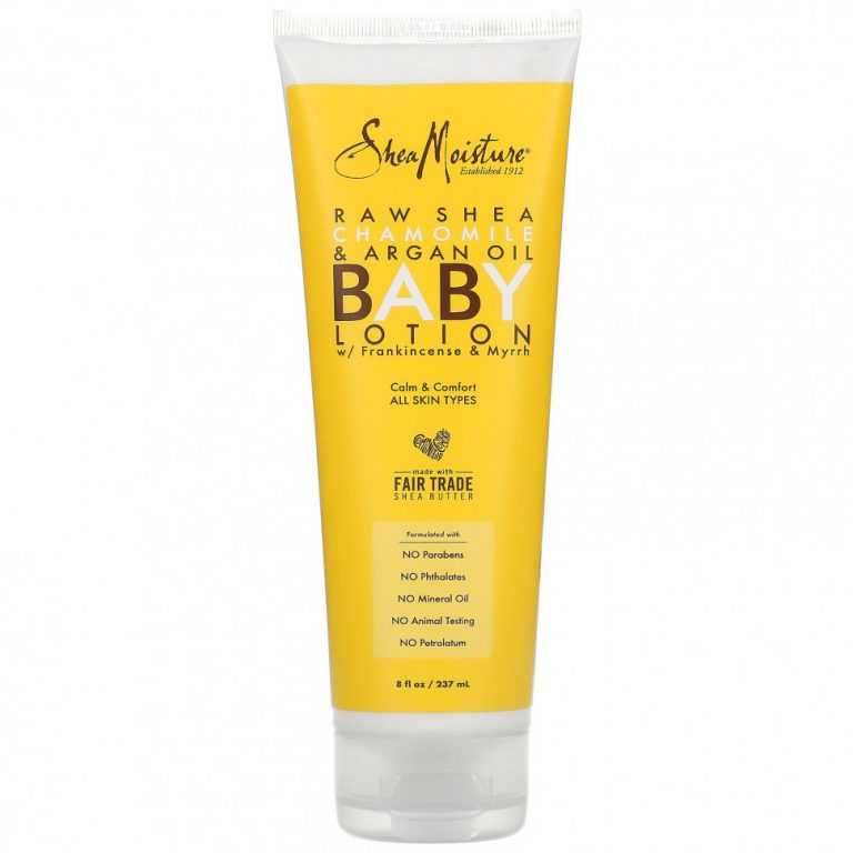 SheaMoisture, Raw Shea Chamomile & Argan Oil Baby Lotion, All Skin Types, 8 fl oz (237 ml)