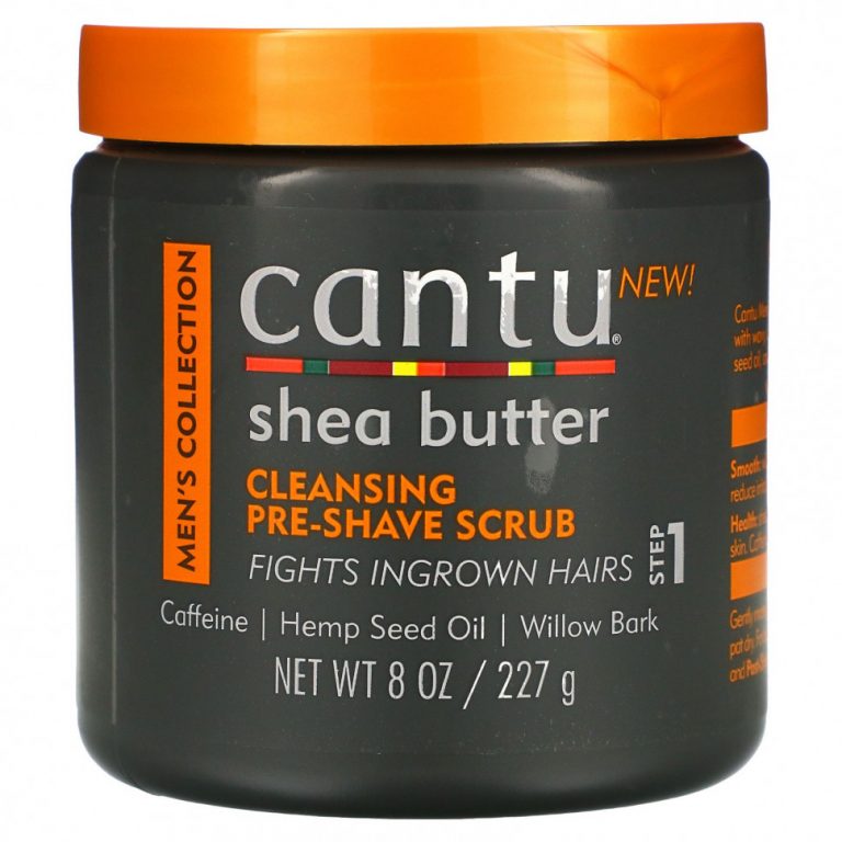 Cantu, Men’s Collection, очищающий скраб перед бритьем с маслом ши, 227 г (8 унций)