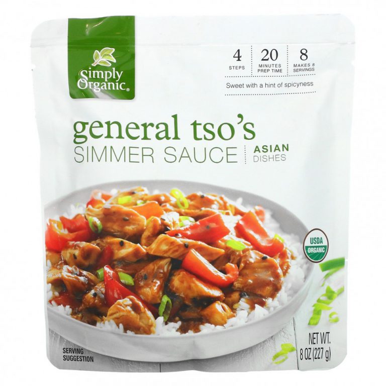 Simply Organic, Соус General Tso’s Simmer, азиатские блюда, 8 унций (227 г)