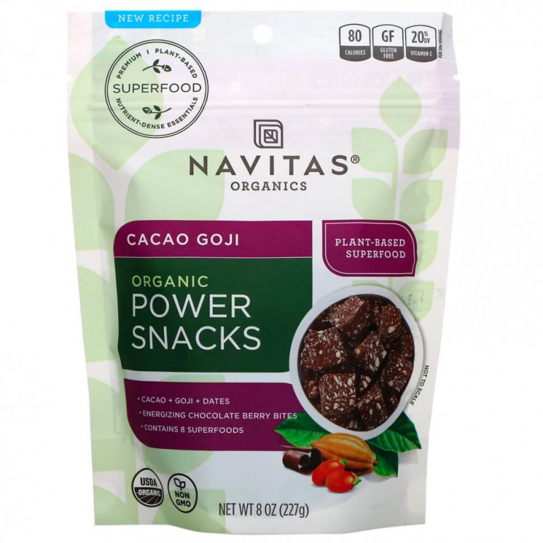 Navitas Organics, Органические Power Snacks, како и годжи, 227 г (8 унций)