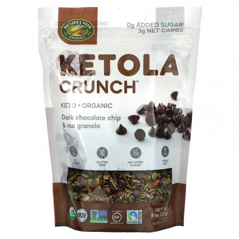 Nature’s Path, Ketola Crunch, гранола с кусочками темного шоколада и орехами, 227 г (8 унций)