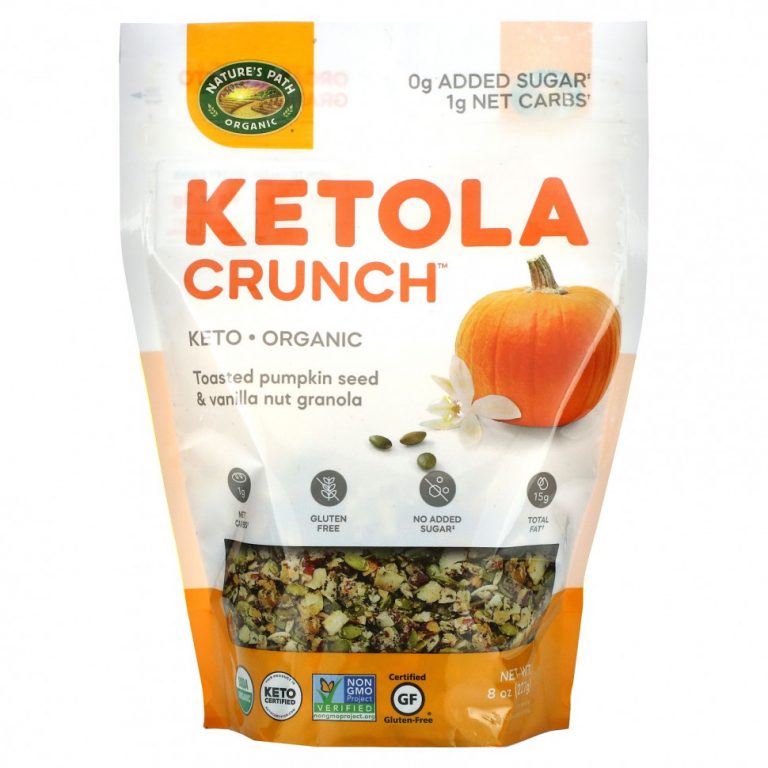 Nature’s Path, Organic Ketola Crunch, гранола из тыквенных семечек и ванили, 227 г (8 унций)