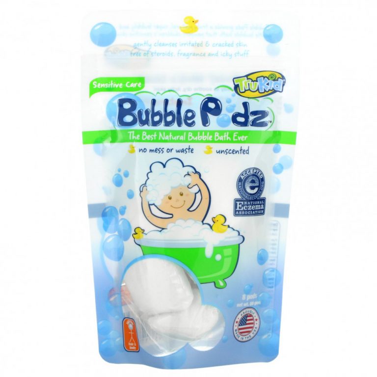 TruKid, Bubble Podz, Sensitive Care, без запаха, 8 капсул (80 г)