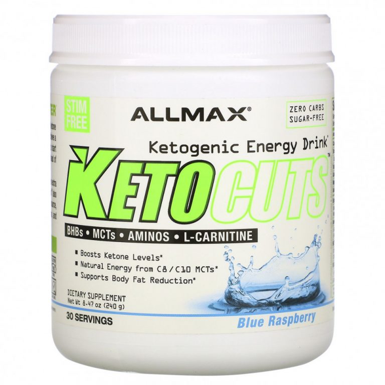 ALLMAX Nutrition, KetoCuts, кетогенный энергетический напиток, голубая малина, 240 г (8,47 унции)