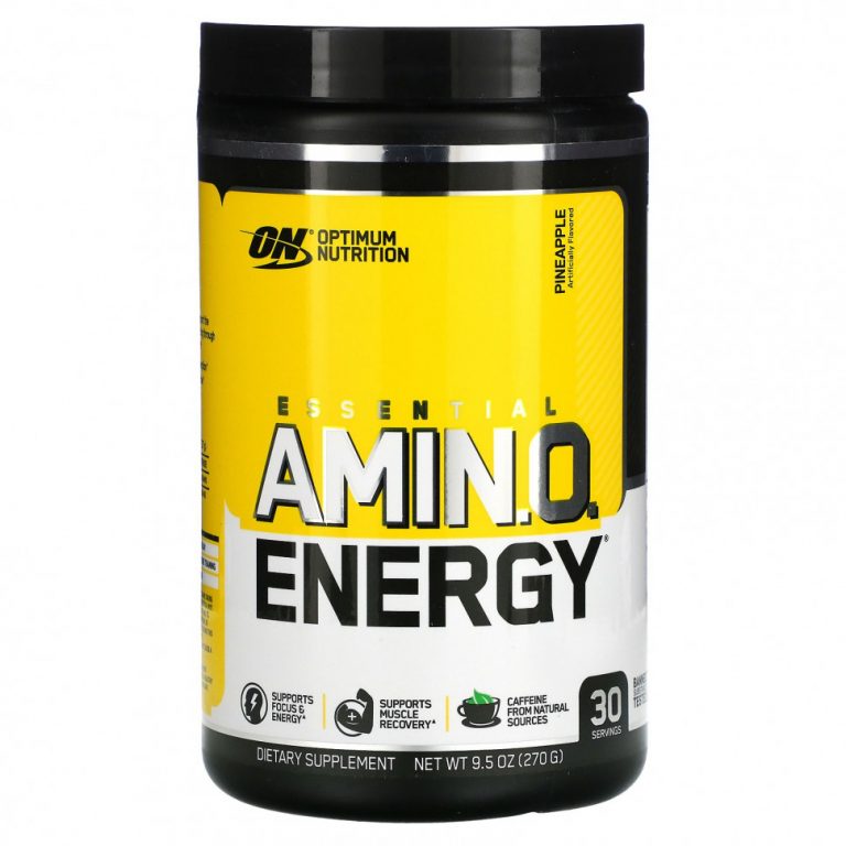 Optimum Nutrition, Essential Amino Energy, со вкусом ананаса, 9,5 унций (270 г)