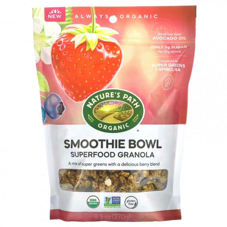 Nature’s Path, Smoothie Bowl, органическая гранола из суперфудов, 270 г (9,5 унции)