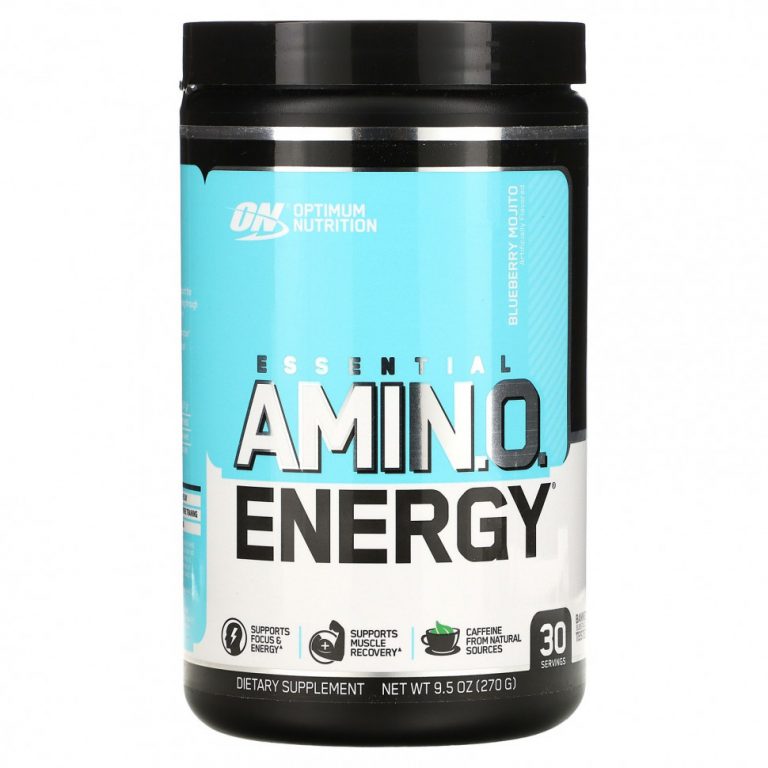 Optimum Nutrition, Essential Amino Energy, вкус черничного мохито, 270 г (9,5 унций)