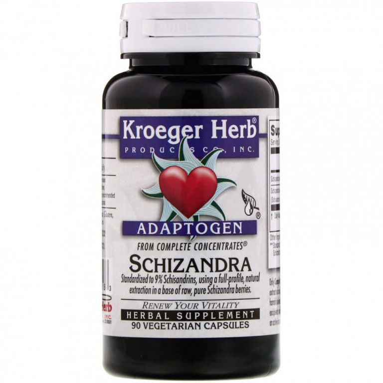 Kroeger Herb Co, Комплексные концентраты, лимонник, 90 вегетарианских капсул