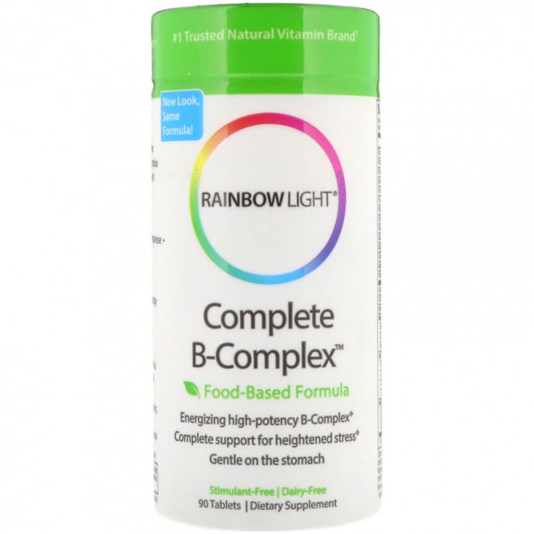 Rainbow Light, Комплекс витамина B полного спектра, пищевая формула, 90 таблеток