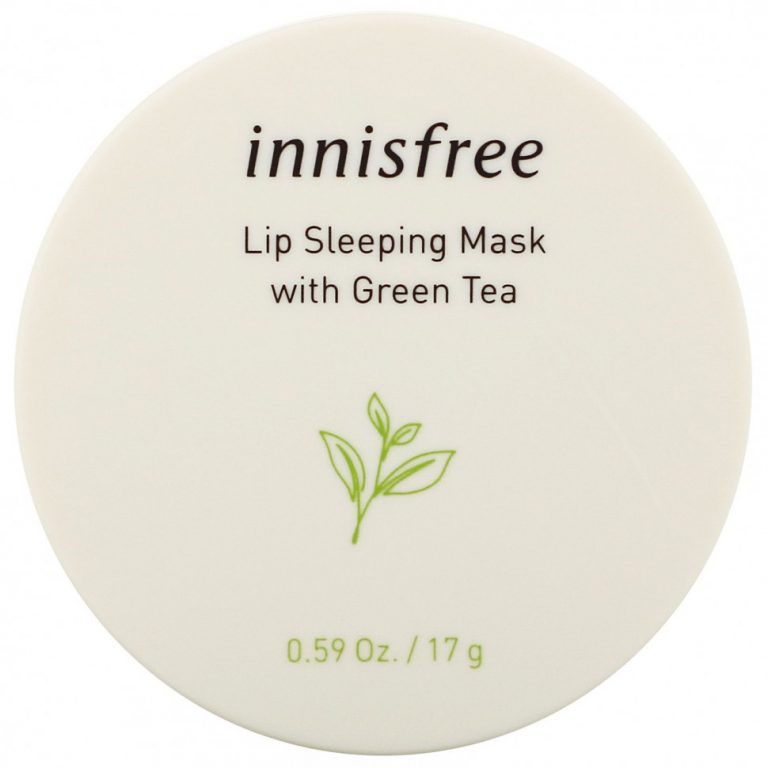 Innisfree, Ночная маска для губ с зеленым чаем, 17 г (0,59 унции)