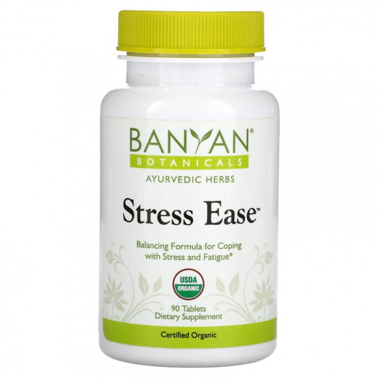 Banyan Botanicals, Stress Ease, 90 таблеток