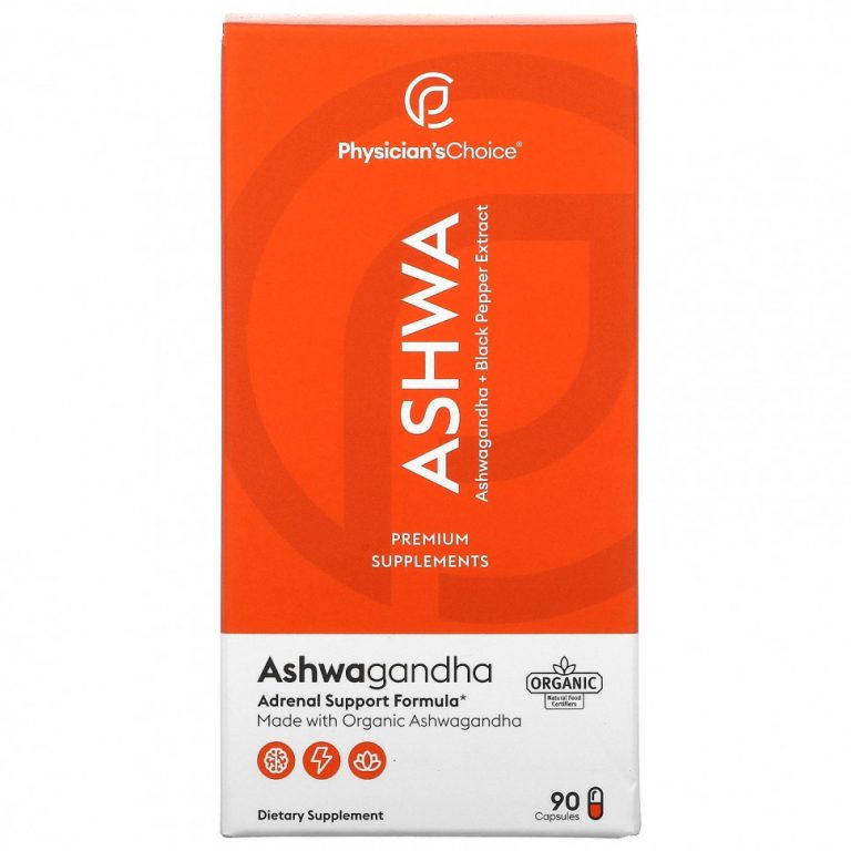 Physician’s Choice, Ashwa, ашваганда и экстракт черного перца, 90 капсул