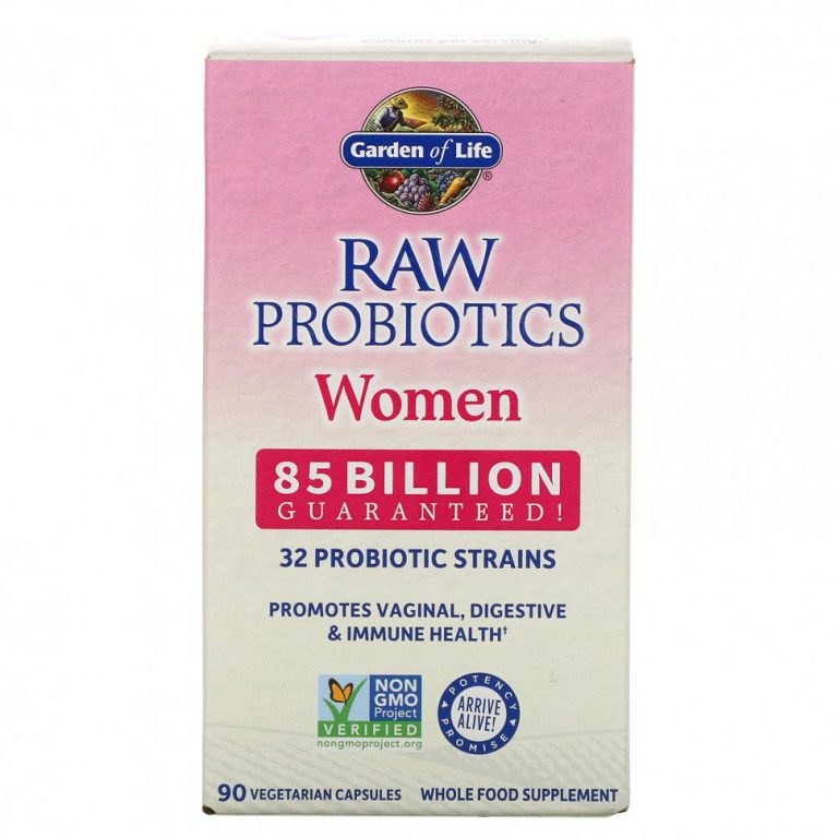 Garden of Life, RAW Probiotics, для женщин, 85 млрд, 85 вегетарианских капсул