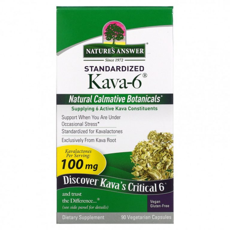 Nature’s Answer, Kava-6, 90 Vegetarian Capsules