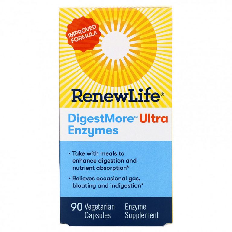 Renew Life, DigestMore Ultra Enzymes, 90 вегетарианских капсул