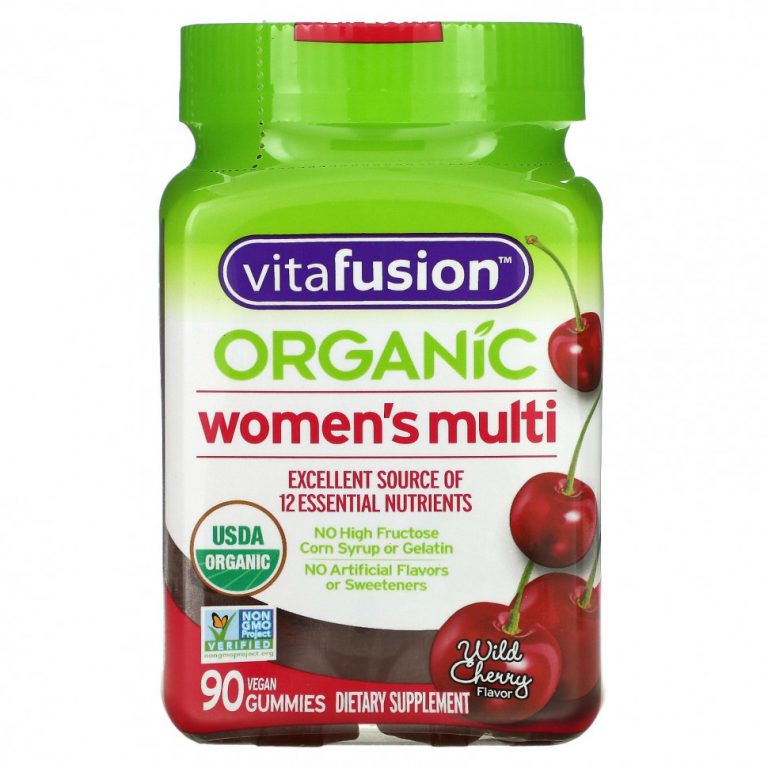 VitaFusion, Organic Women’s Multi, Wild Cherry, 90 Vegetarian Gummies