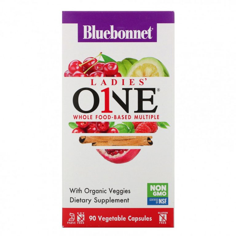 Bluebonnet Nutrition, Ladies ‘ONE, комплекс на основе цельных продуктов, 90 растительных капсул