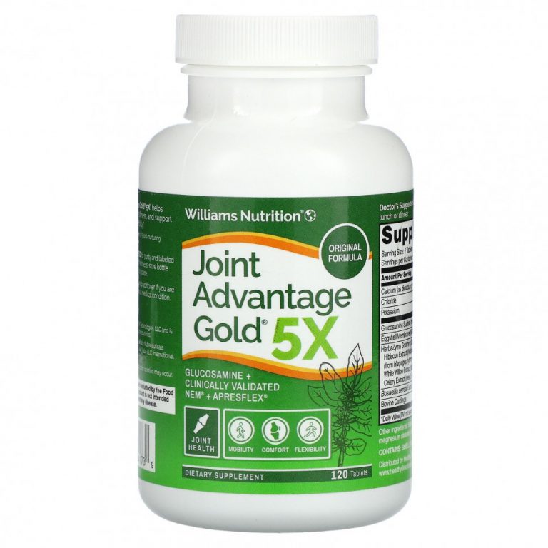 Williams Nutrition, Joint Advantage Gold 5X, 120 таблеток