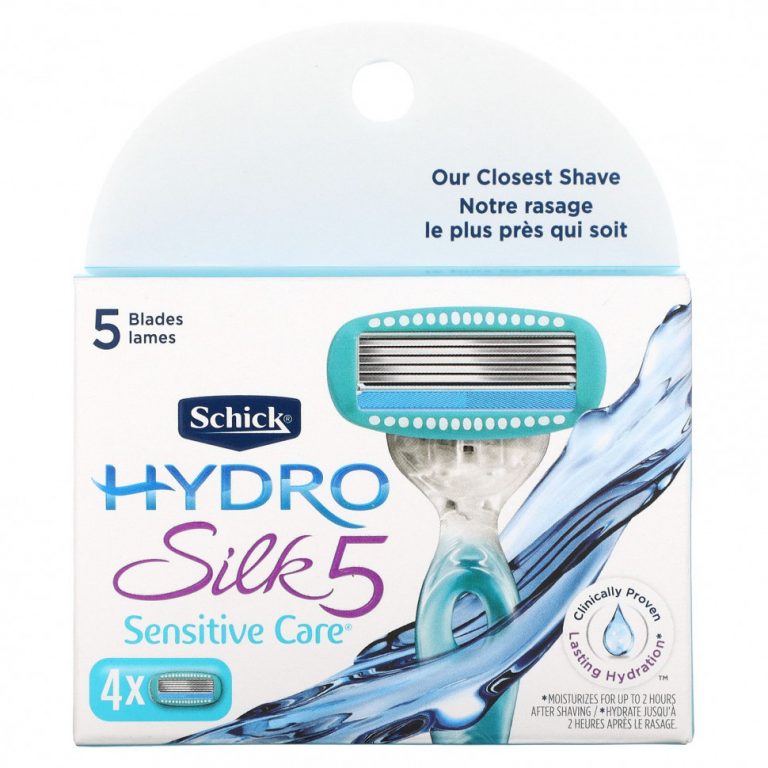 Schick, Hydro Silk, Sensitive Care, 4 кассеты