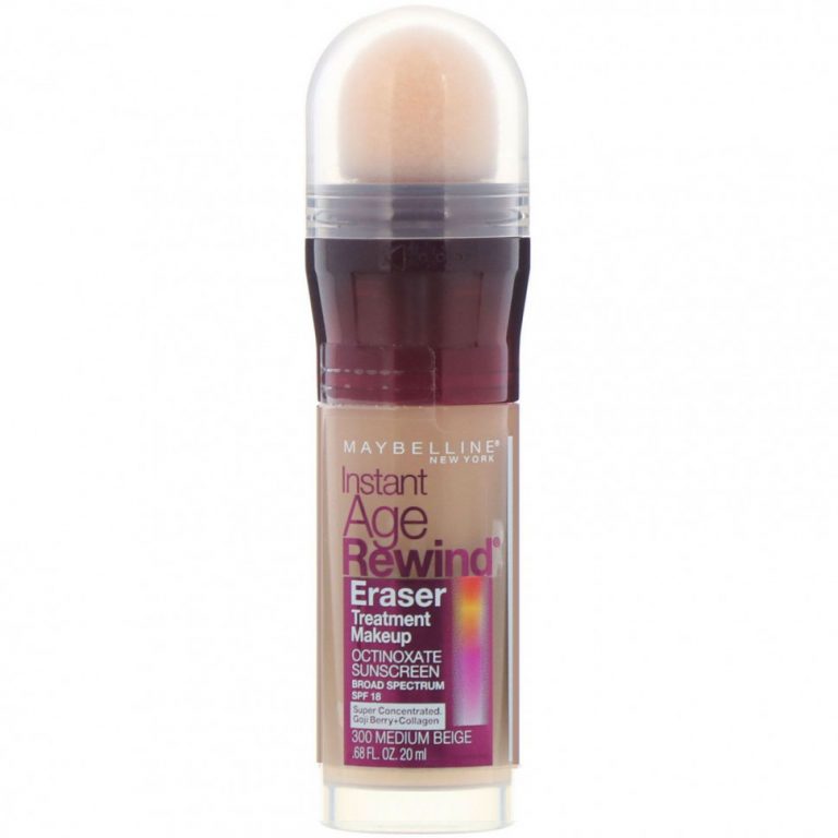 Maybelline, Антивозрастная основа под макияж Instant Age Rewind, Eraser Treatment Makeup, оттенок 300 умеренно бежевый, 20 мл (0,68 жидк. унции)