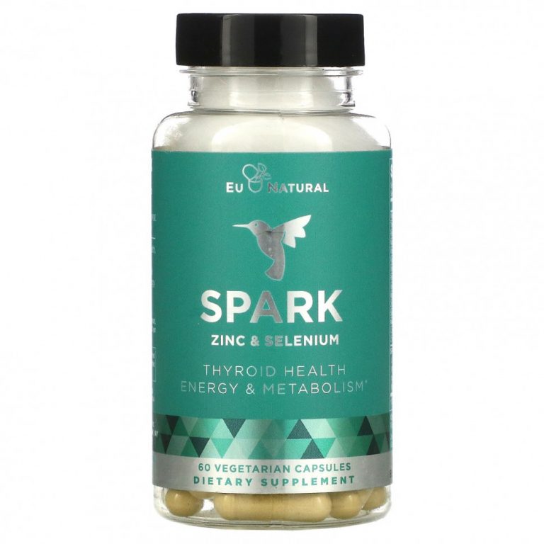 Eu Natural, Spark, цинк и селен, 60 вегетарианских капсул