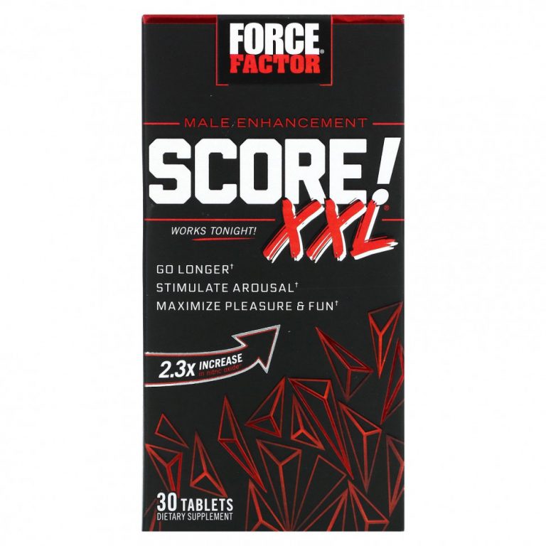 Force Factor, Score! XXL, средство для мужского здоровья, 30 таблеток