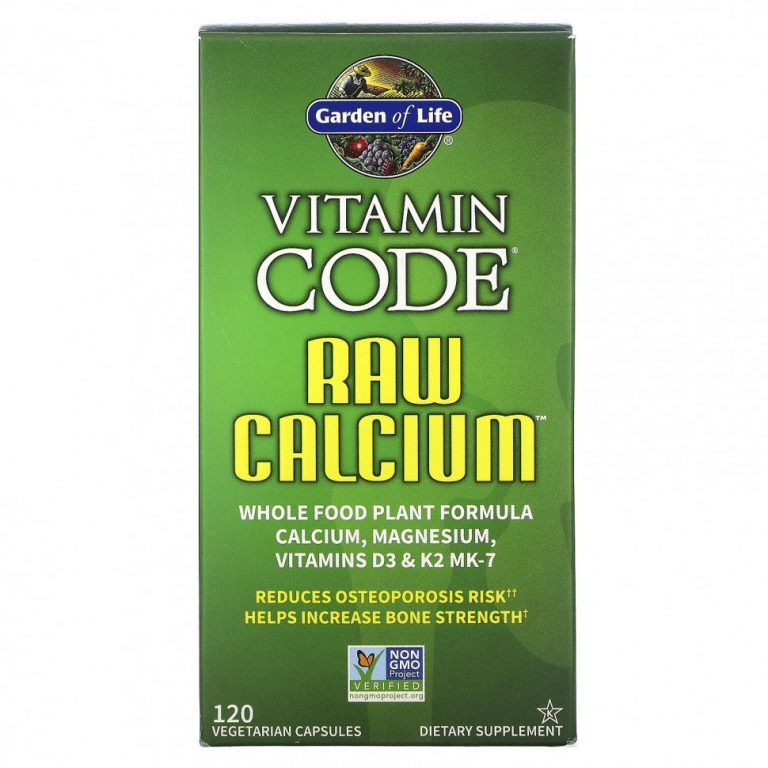 Garden of Life, Vitamin Code, кальций RAW, 120 вегетарианских капсул