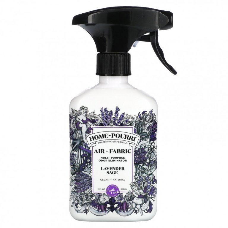 Poo-Pourri, Home-Pourri, Air + Fabric, универсальное средство для устранения запаха, лаванда и шалфей, 325 мл (11 жидк. Унций)