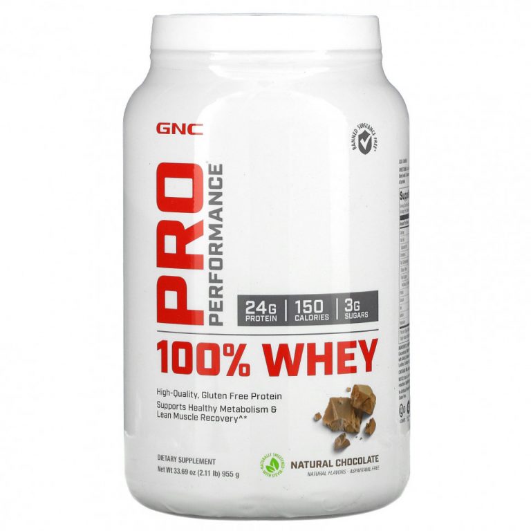 GNC, Pro Performance, 100% сывороточный протеин, со вкусом натурального шоколада, 955 г (2,11 унции)