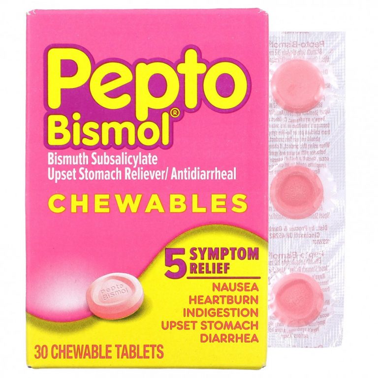 Pepto Bismol, Жевательные таблетки Pepto Bismol, 30 жевательных таблеток