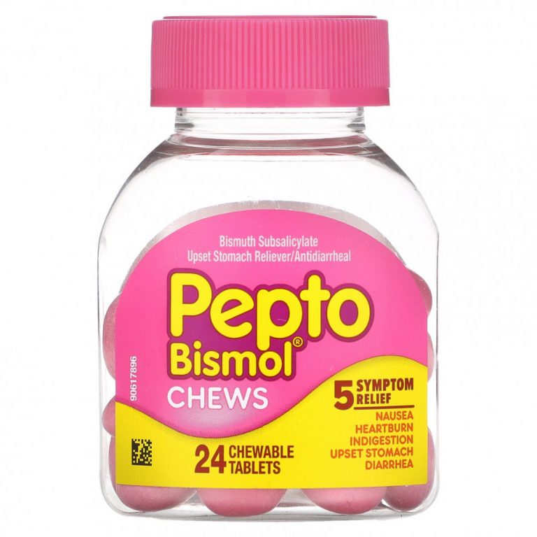 Pepto Bismol, Жевательные таблетки Pepto Bismol, 24 жевательные таблетки