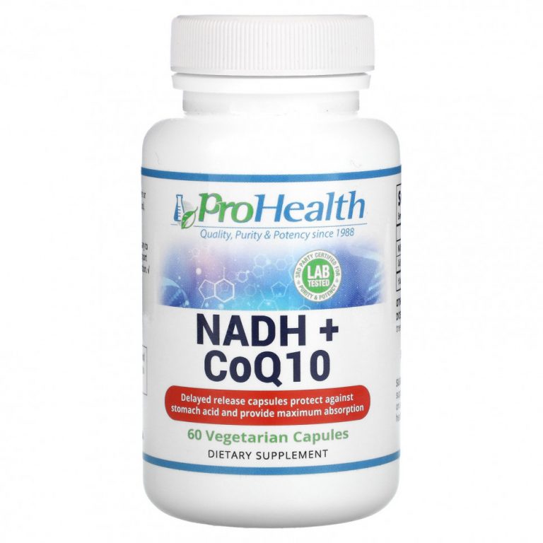 ProHealth Longevity, NADH + CoQ10« 60 вегетарианских капсул