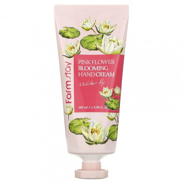 Farmstay, Pink Flower Blooming Hand Cream, Water Lily, 3.38 fl oz (100 ml)