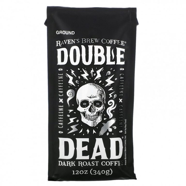 Raven’s Brew Coffee, Double Dead, кофе темной обжарки, молотый, 340 г (12 унций)