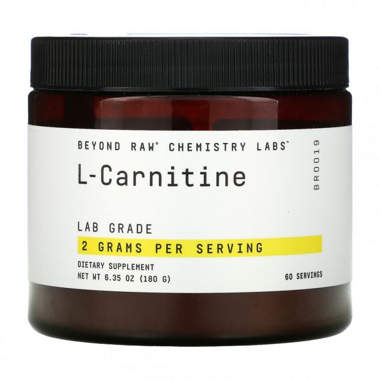 GNC, Beyond Raw, Chemistry Labs, L-карнитин, 180 г (6,35 унции)