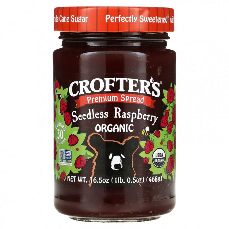 Crofter’s Organic, Органический премиальный спред, малина без косточек, 468 г (16,5 унции)