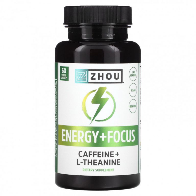 Zhou Nutrition, Energy + Focus« 60 растительных капсул