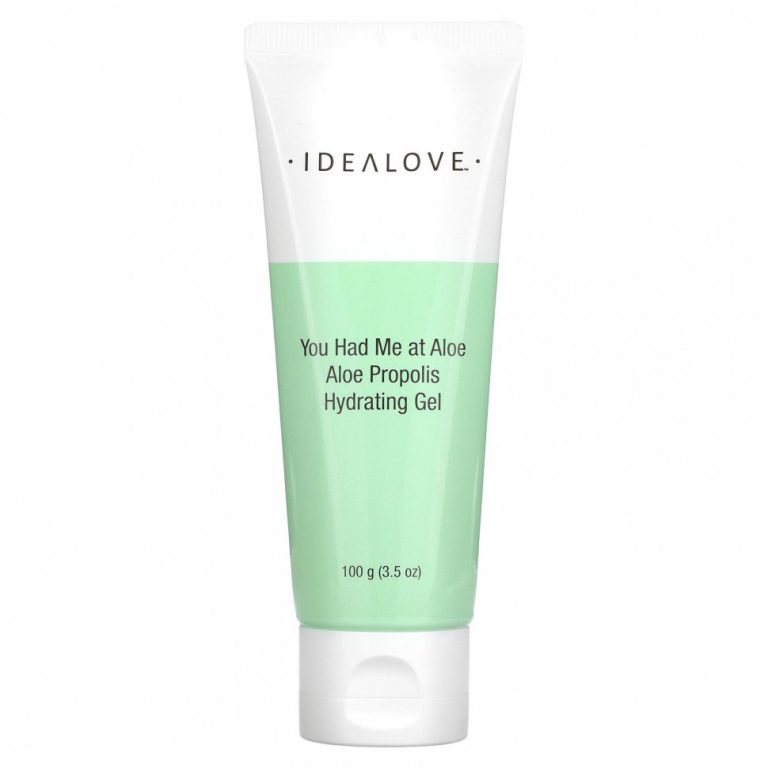 Idealove, You had me at Aloe, увлажняющий гель с алоэ и прополисом, 100 г (3,5 унции)