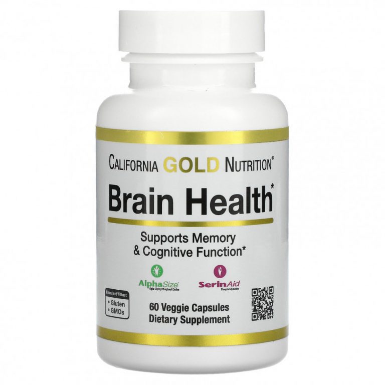 California Gold Nutrition, Brain Health, 60 растительных капсул