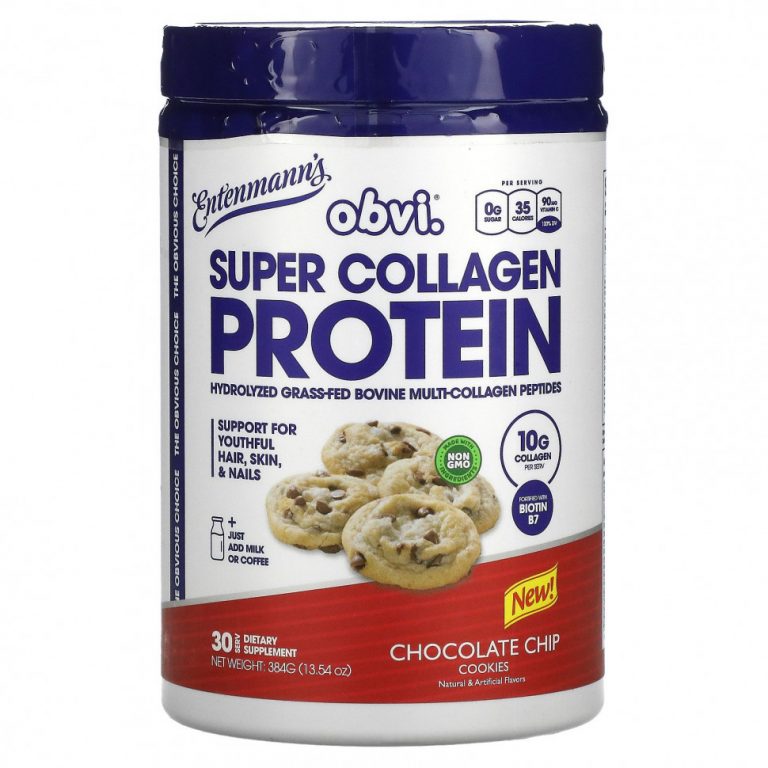 Obvi, Super Collagen Protein, Entenmann’s, 384 г (13,54 унции)