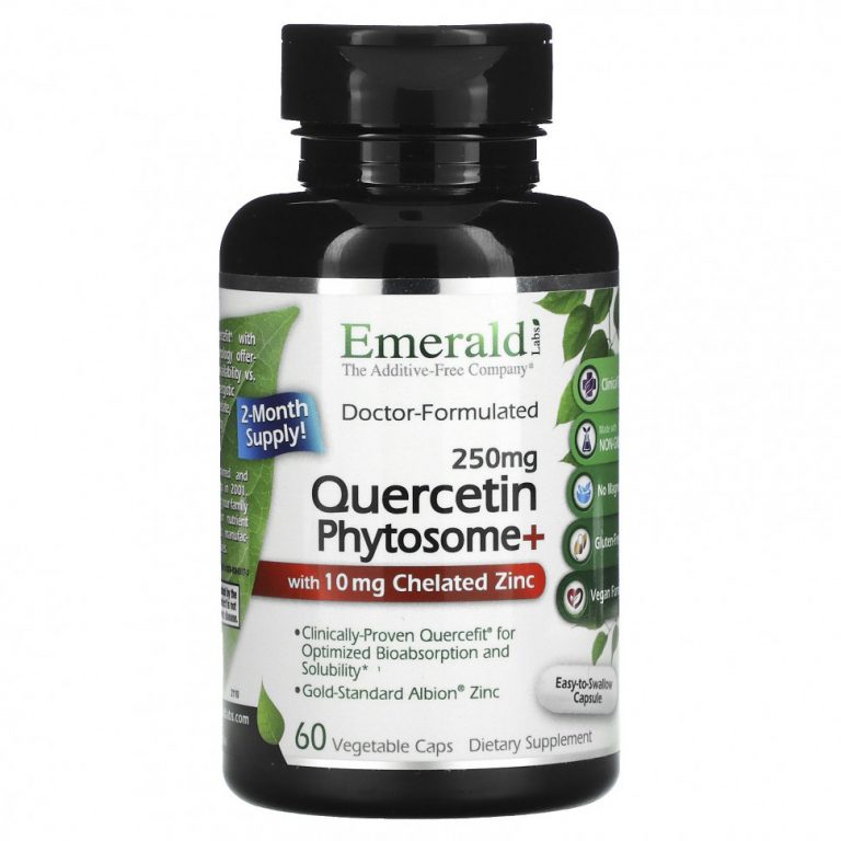 Emerald Laboratories, Quercetin Phytosome+, 250 mg, 60 Vegetable Caps