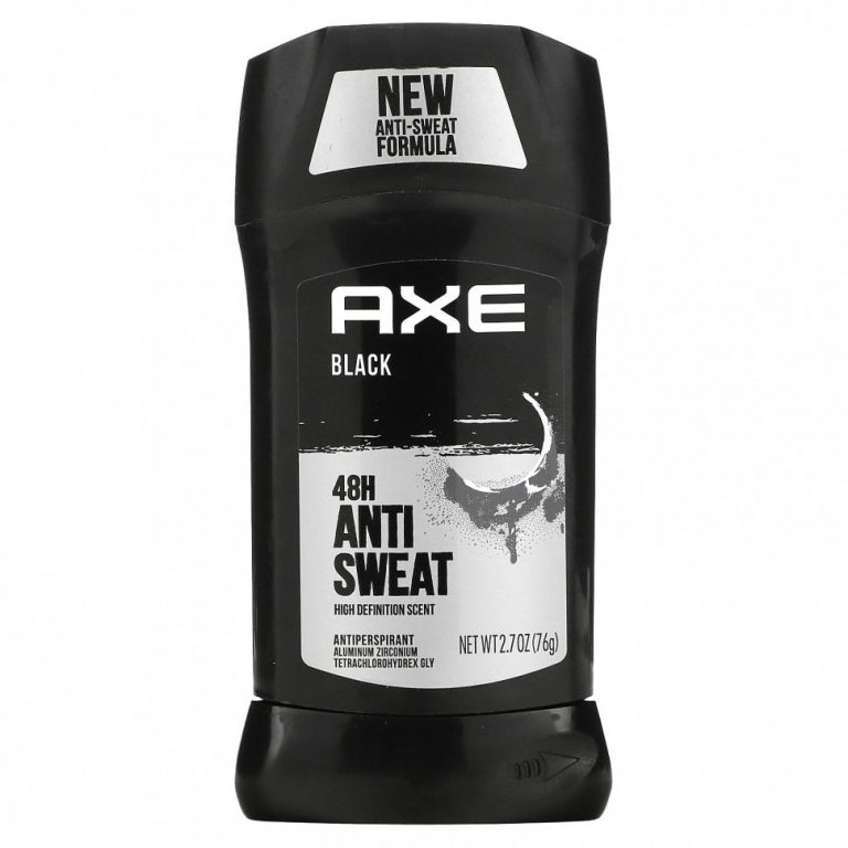 Axe, 48H, антиперспирант против пота, черный, 76 г (2,7 унции)