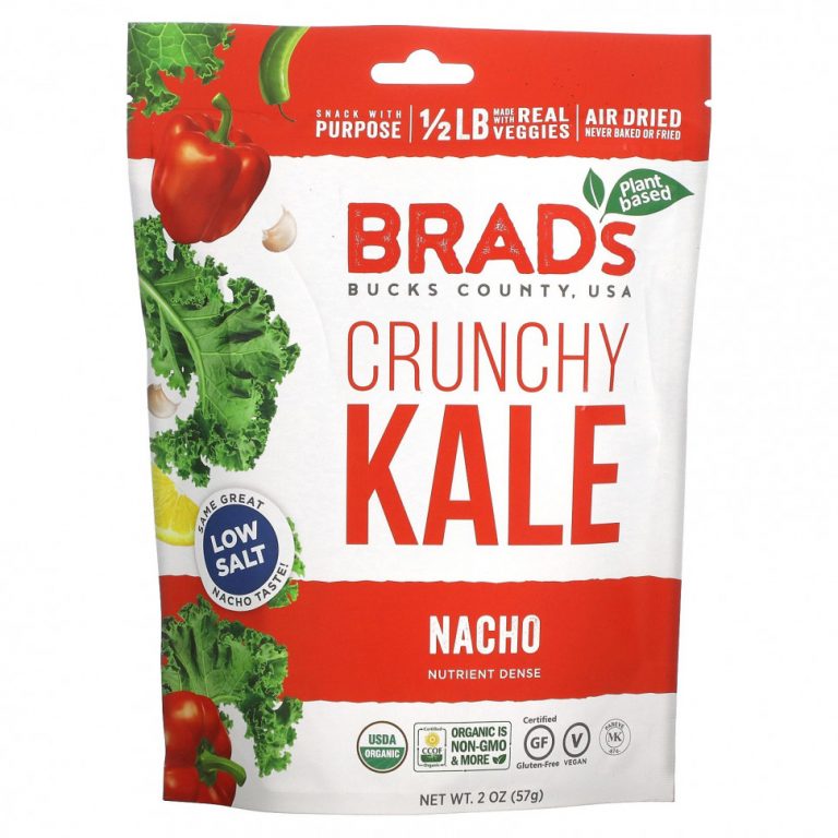 Brad’s Plant Based, Хрустящая капуста, начо, 57 г (2 унции)