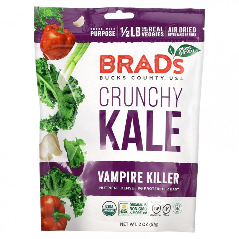 Brad’s Plant Based, Crunchy Kale, вампир-убийца, 57 г (2 унции)