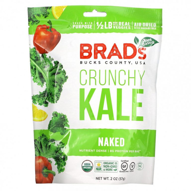 Brad’s Plant Based, Хрустящая капуста, без добавок, 57 г (2 унции)