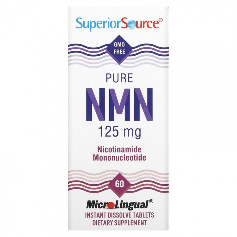 Superior Source, Pure NMN, Nicotinamide Mononucleotide, 125 mg , 60 Instant Dissolve Tablets